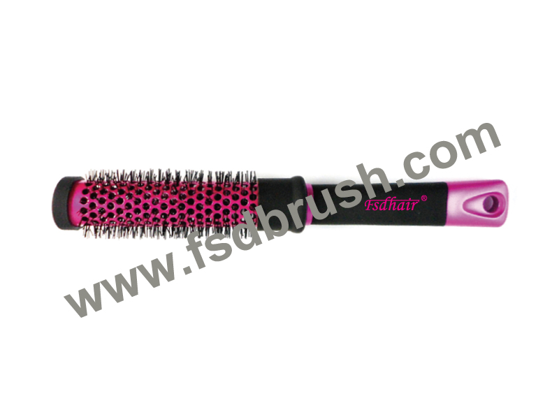 Aluminum Barrel Hairbrush--H751F1.P301F1