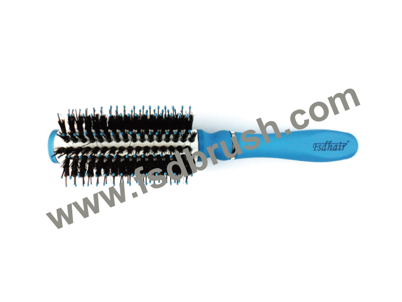 Aluminum Barrel Hairbrush--H761F2.P401-6F2