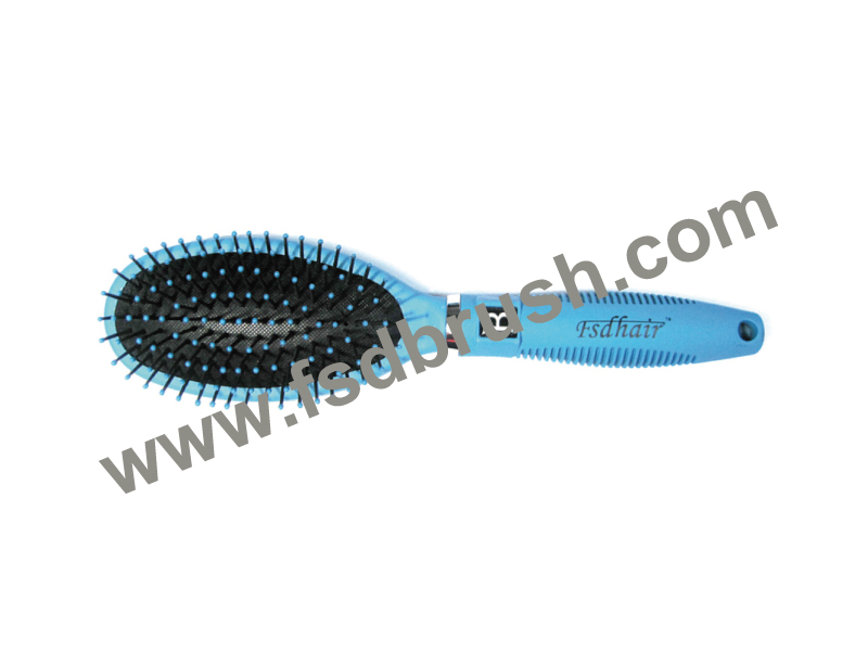 Plastic cushion hair brush--H756F2.2152F2