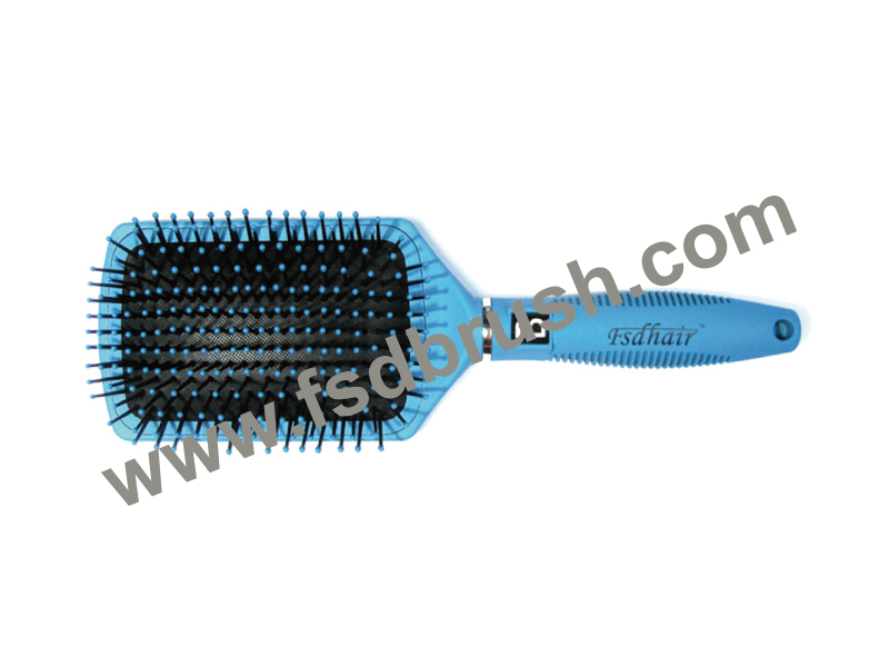 Plastic cushion hair brush--H756F2.2186F2