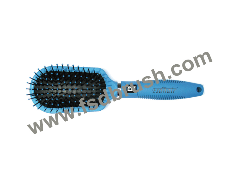 Plastic cushion hair brush--H756F2.2162F2