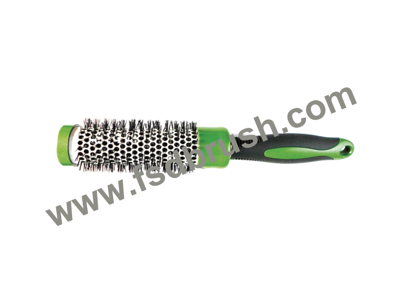 Aluminum Barrel Hairbrush--H702F1.P301F0