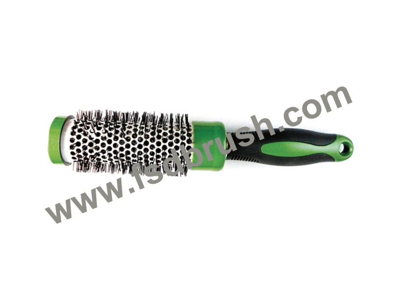 Aluminum Barrel Hairbrush--H702F1.P302F0