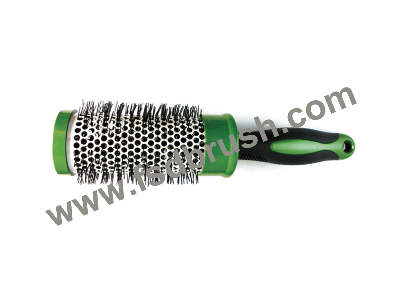 Aluminum Barrel Hairbrush--H702F1.P303F0