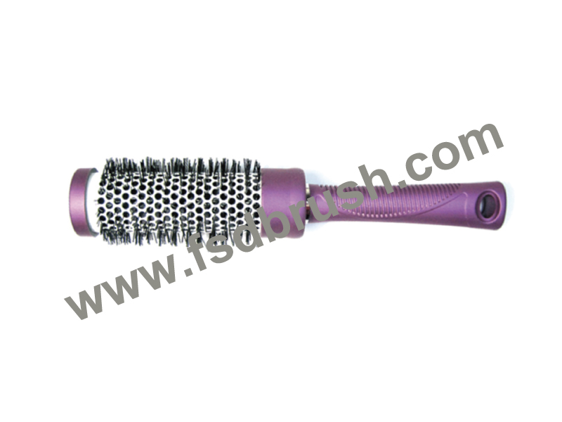 Aluminum Barrel Hairbrush--H707F2.P302F2