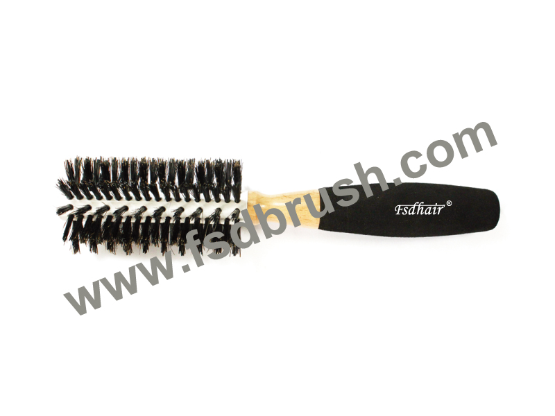 Wood round Hair Brush/ ES-201