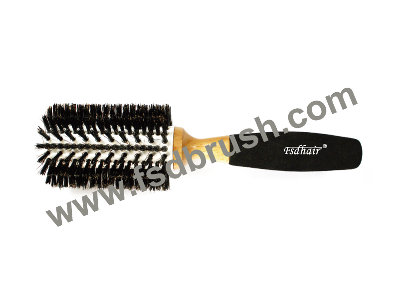Wood round Hair Brush/ ES-203