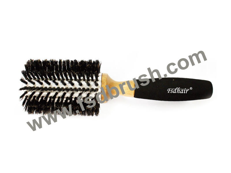 Wood round Hair Brush/ ES-204