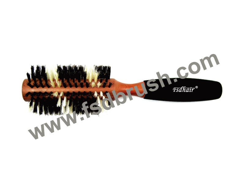 Wood round Hair Brush/ ES-301