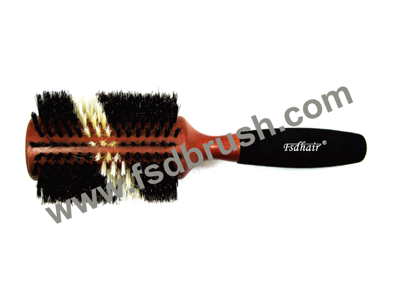 Wood round Hair Brush/ ES-303