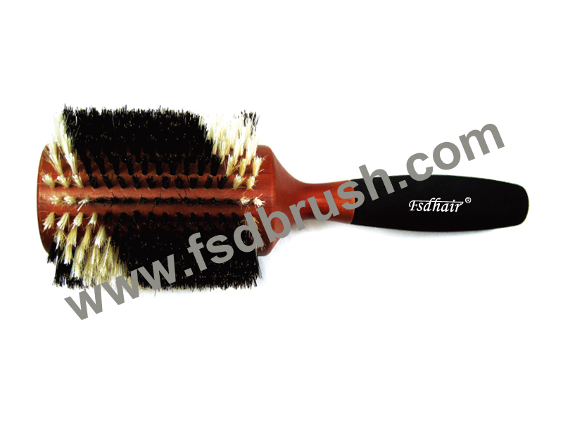 Wood round Hair Brush/ ES-304