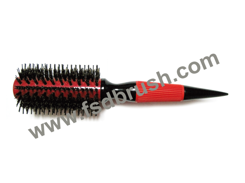 Wood Aluminum Barrel Hairbrush/RS-401
