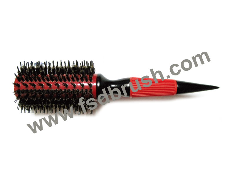 Wood Aluminum Barrel Hairbrush/RS-402