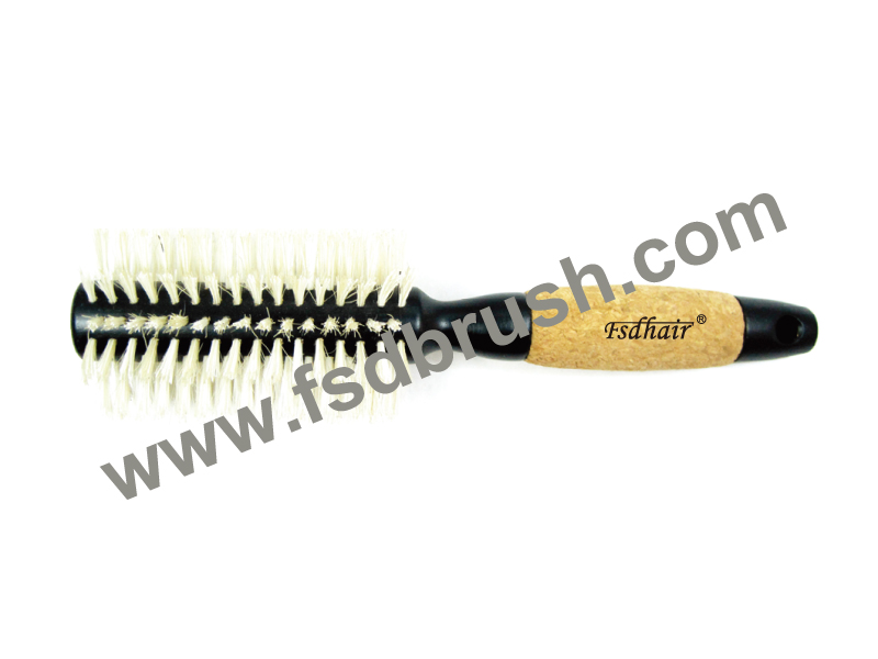 Wood round Hair Brush/ RS-28