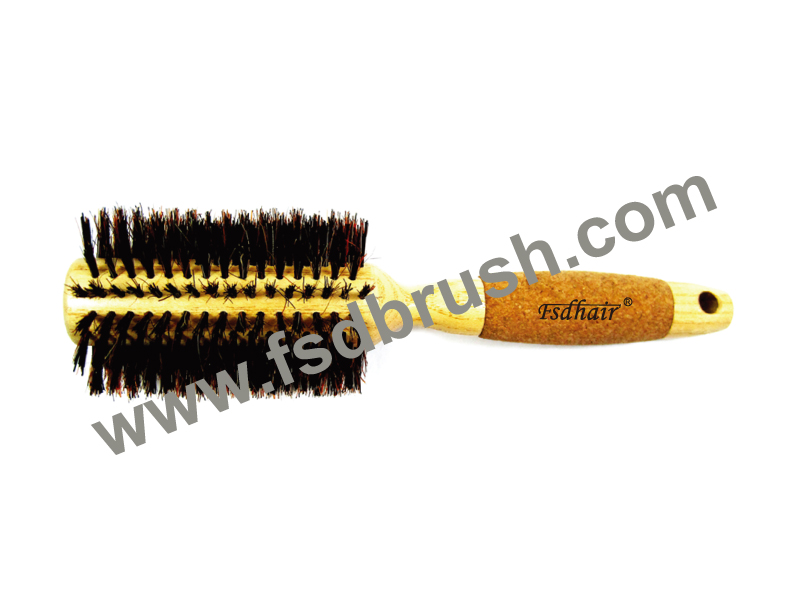Wood round Hair Brush/ RA-11