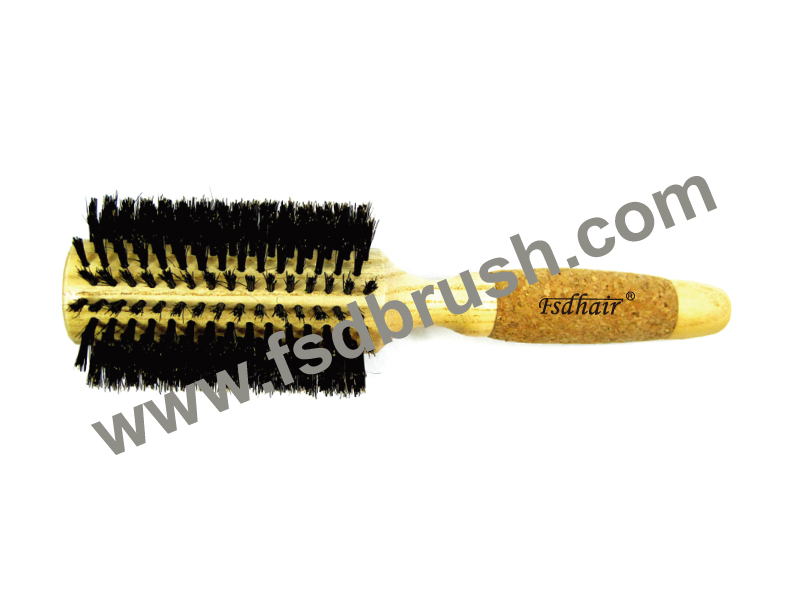 Wood round Hair Brush/ RA-12