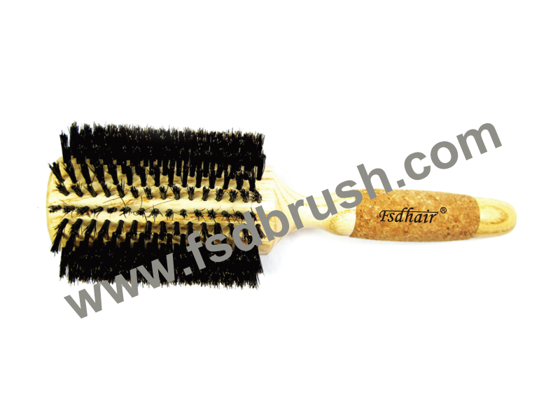 Wood round Hair Brush/ RA-13
