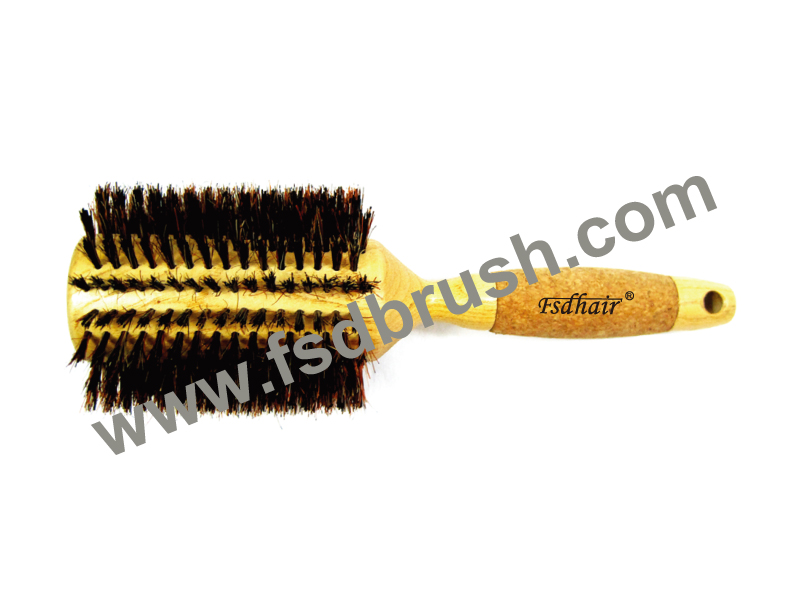 Wood round Hair Brush/ RA-14