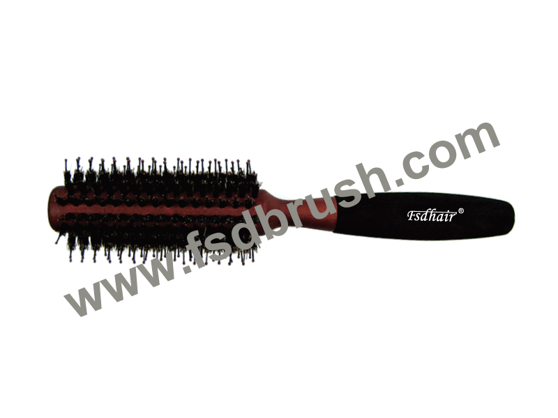 Wood round Hair Brush/ ES-501