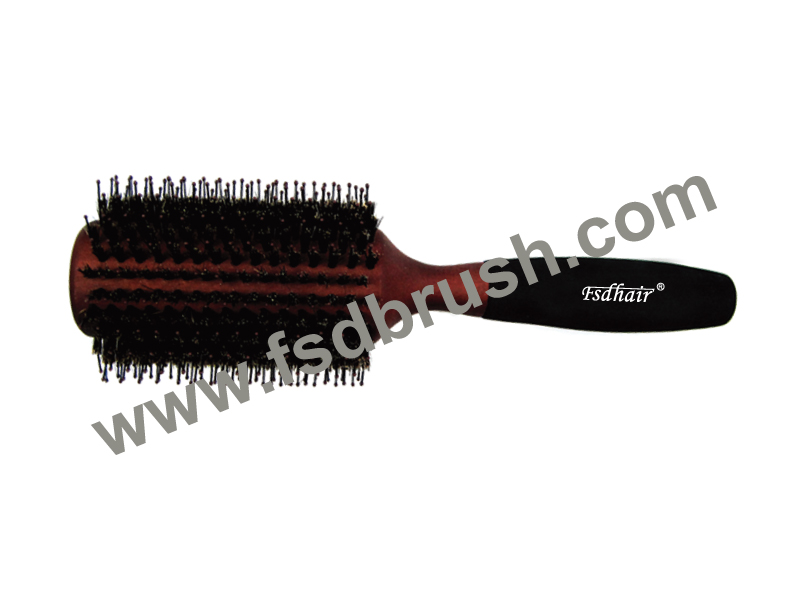 Wood round Hair Brush/ ES-503