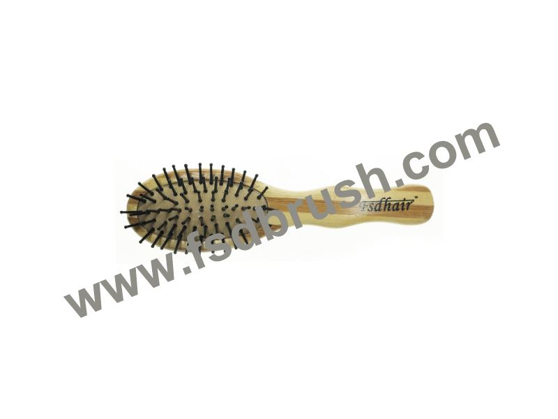 Wood cushion hair brush--BA561