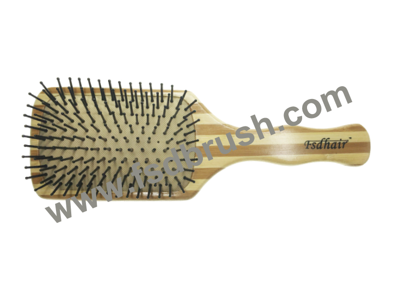 Wood cushion hair brush--BA564