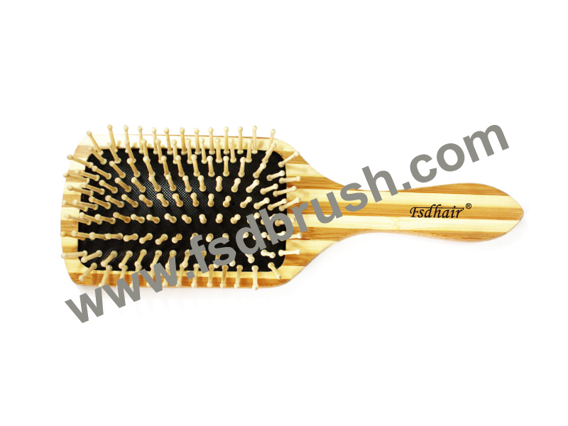 Wood cushion hair brush/TB-2009W-A