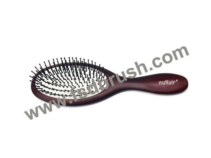 Wood cushion hair brush/SP-882
