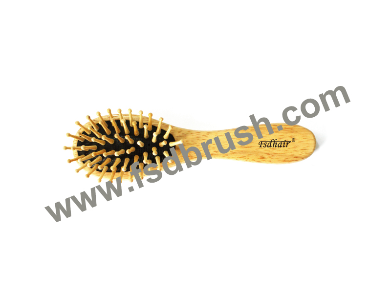 Wood cushion hair brush/BW-50