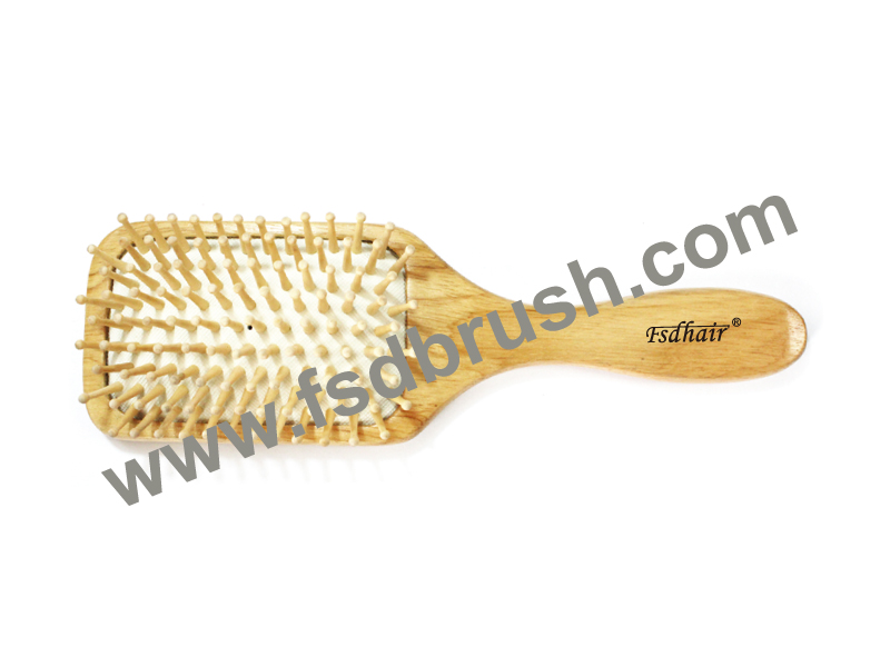 Wood cushion hair brush/SW-78