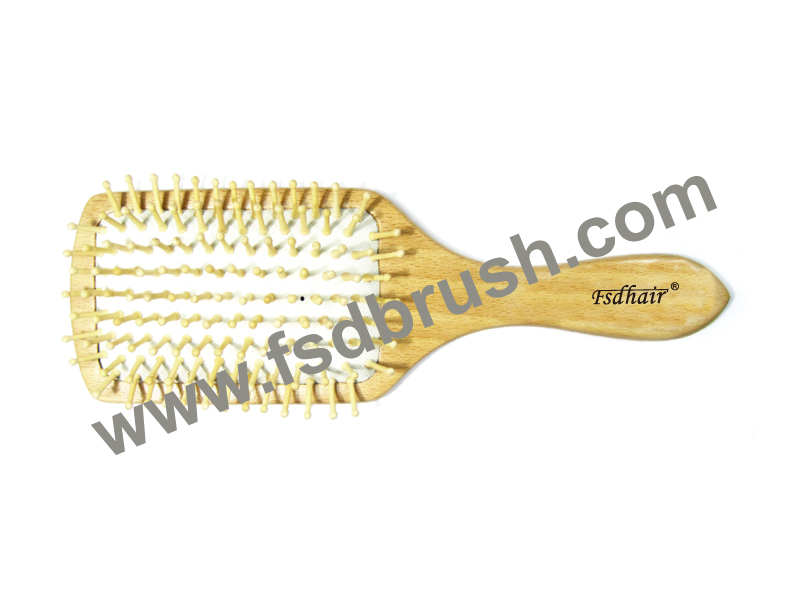 Wood cushion hair brush/SW-80