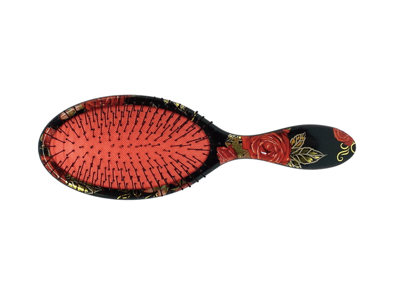 Heat transfer printing plastic hair brush