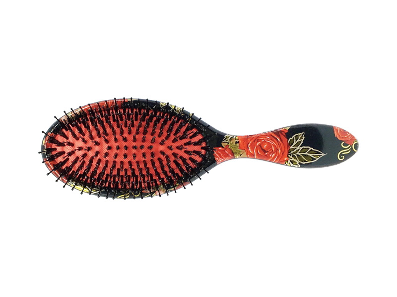 Heat transfer printing plastic hair brush