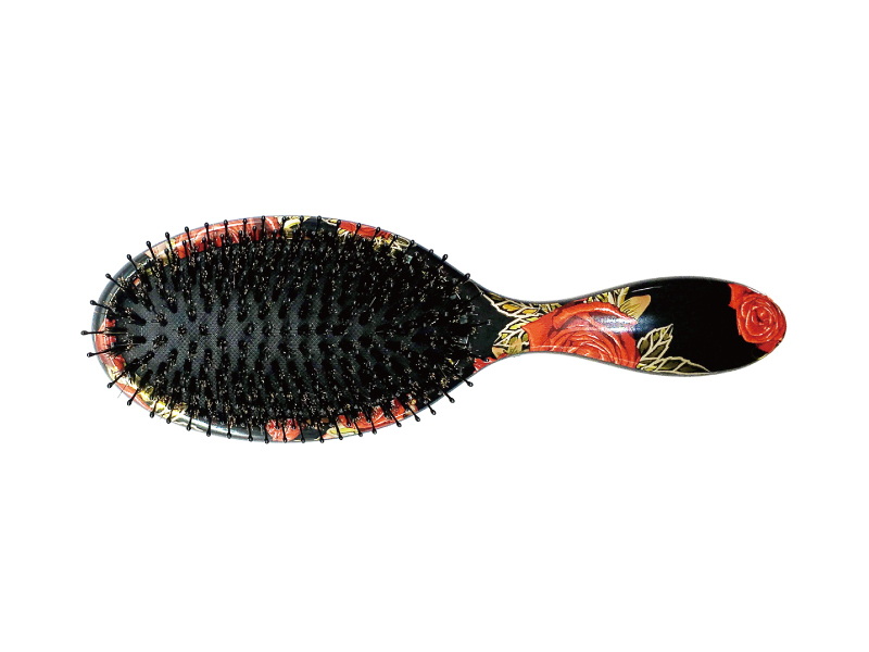 Heat transfer printing plastic hair brush