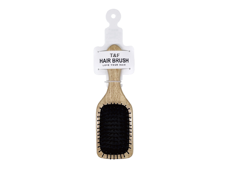 Wooden hair brush
