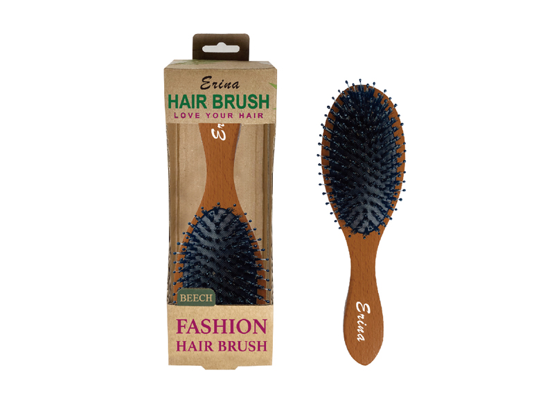 Wooden hair brush