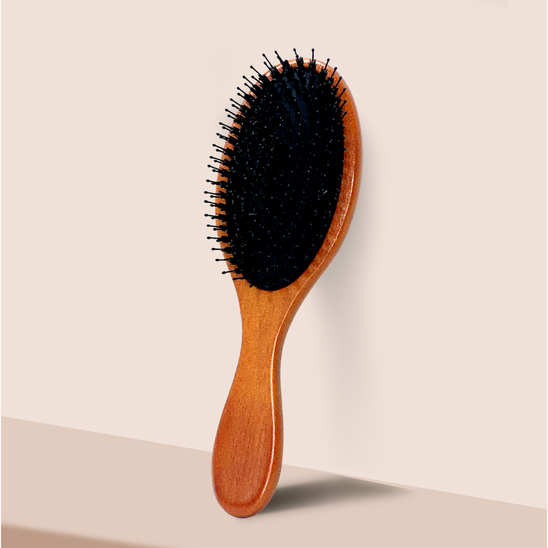 Wooden hair brush